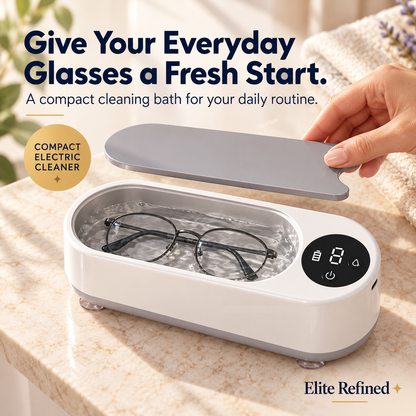 Portable Ultrasonic Jewelry & Eyeglasses Cleaner