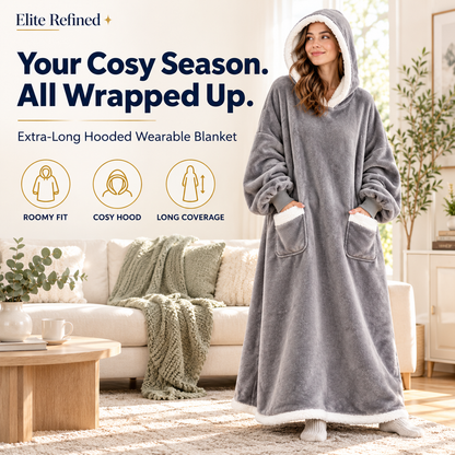 Oversized Fleece Wearable Blanket Hoodie