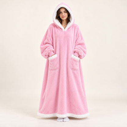 Oversized Fleece Wearable Blanket Hoodie