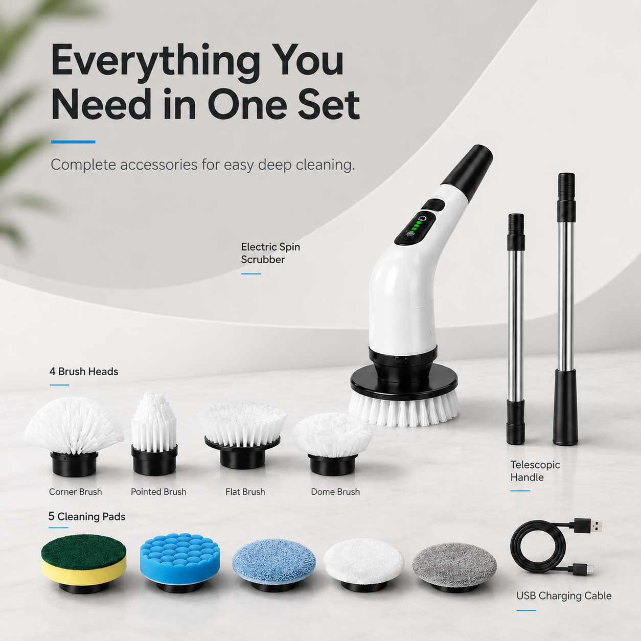 Cordless Electric Brush