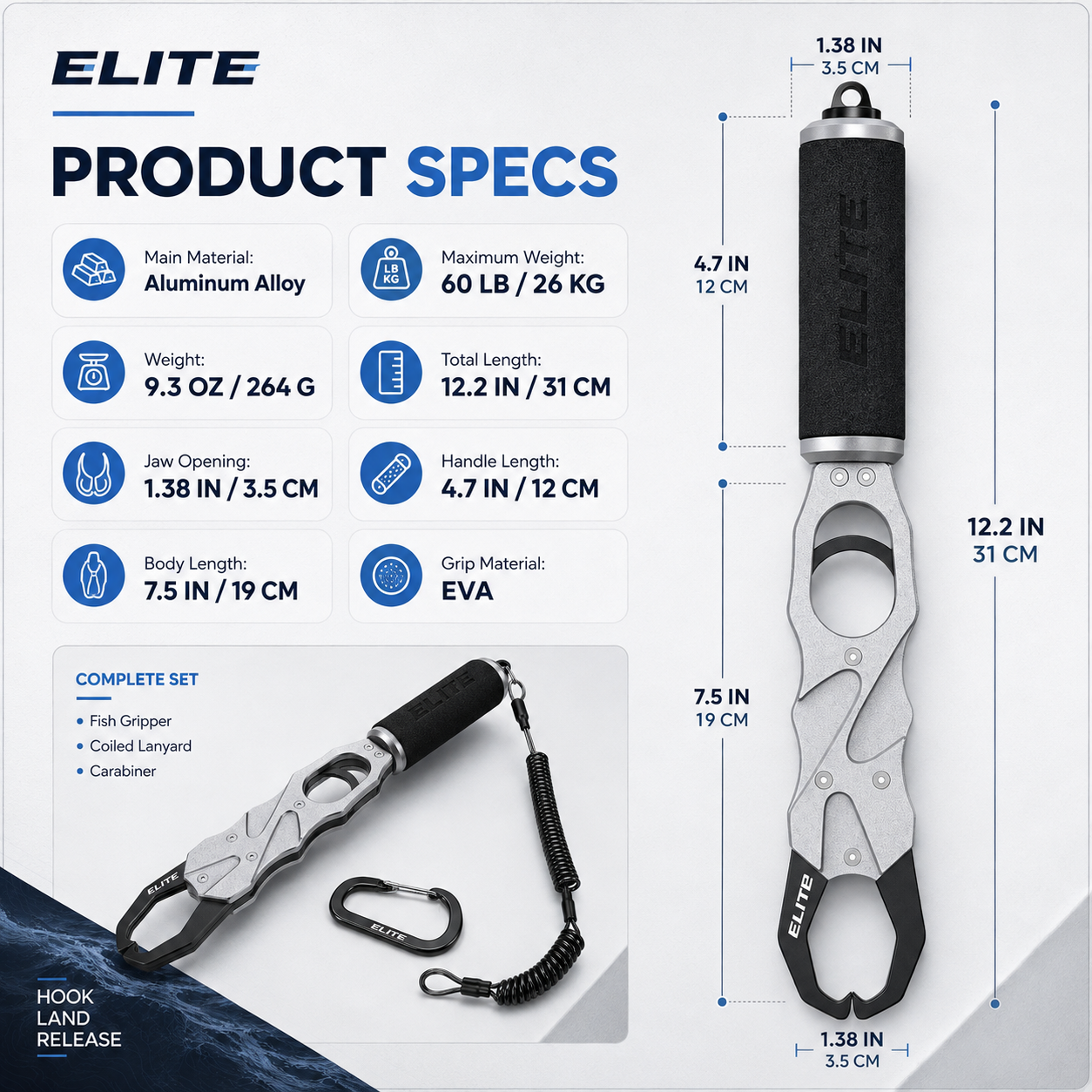 2-in-1 Fish Gripper + Built-In Scale