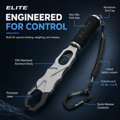 2-in-1 Fish Gripper + Built-In Scale