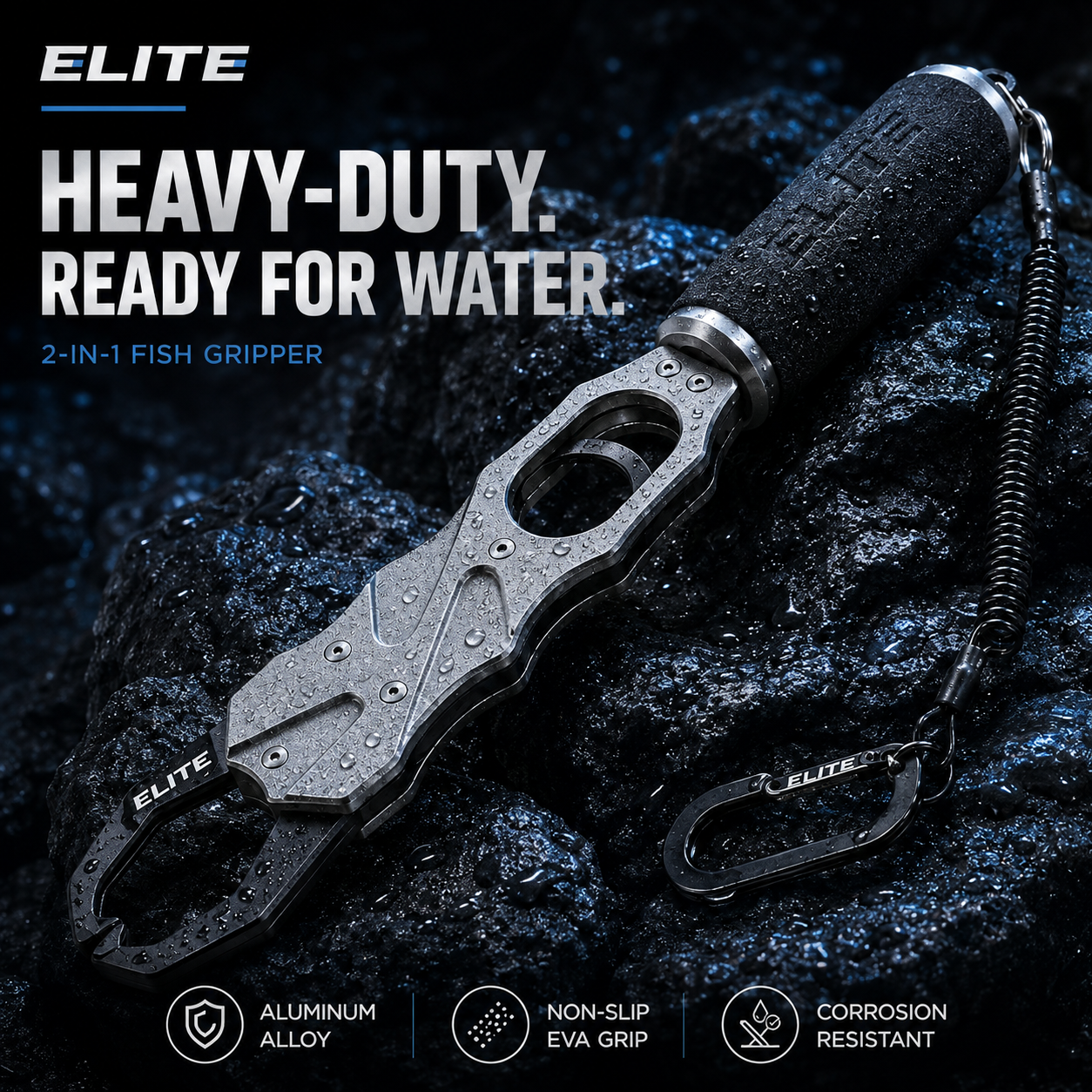2-in-1 Fish Gripper + Built-In Scale