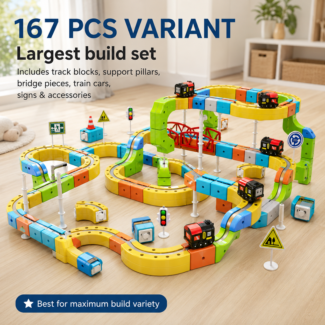 Elite Magnetic Monorail Block Set