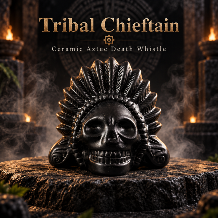 Ceramic Aztec Death Whistle