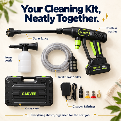 320 PSI Cordless Portable Pressure Washer — 20V Brushless