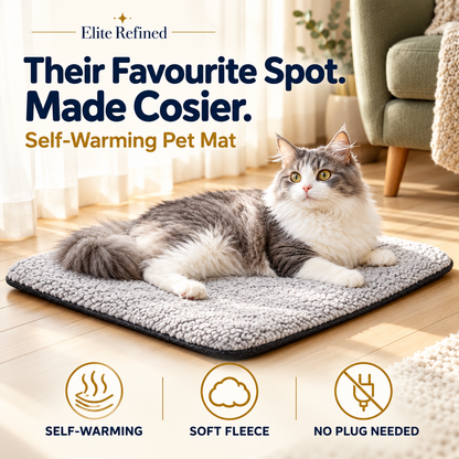 Self-Warming Thermal Pet Mat for Cats & Small Dogs