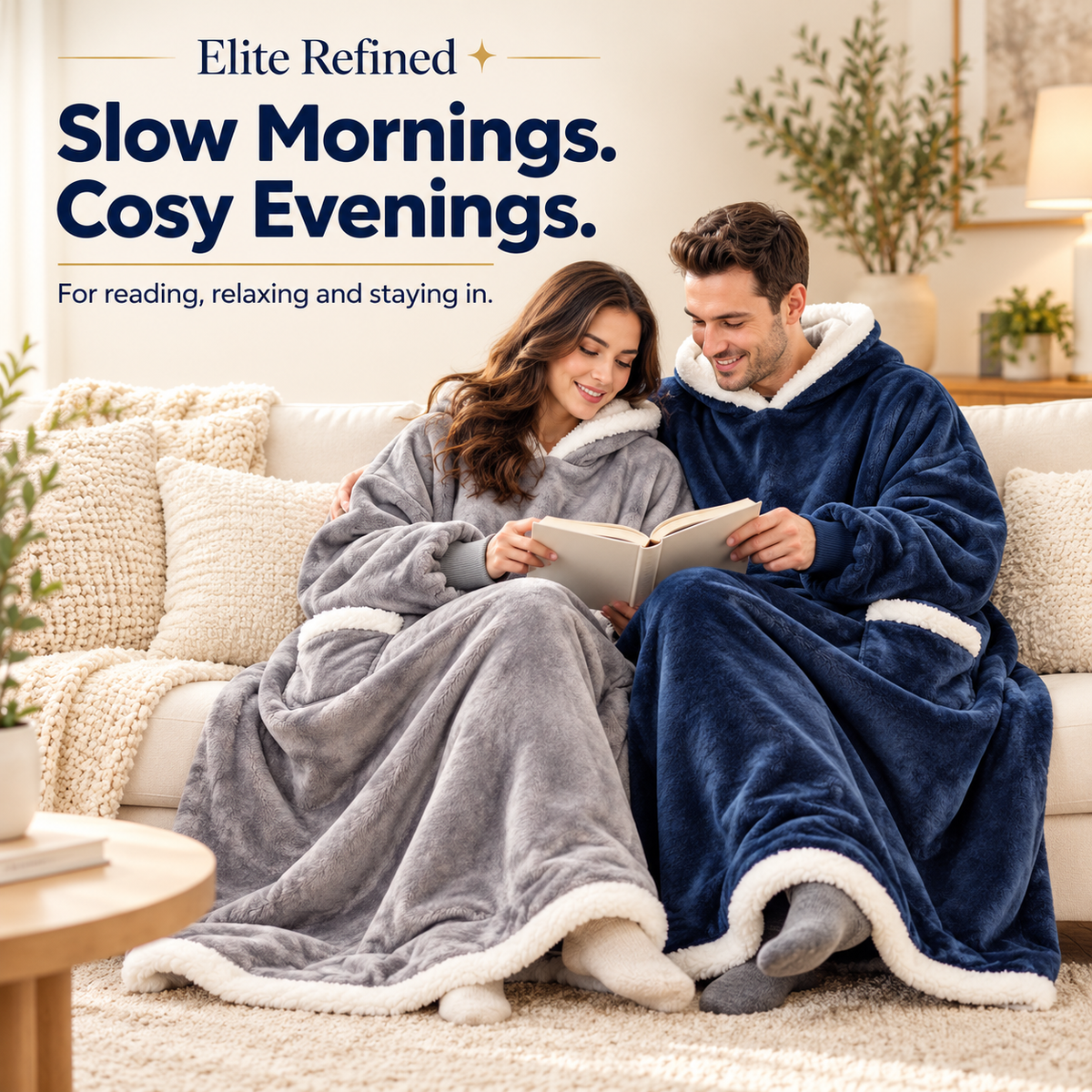 Oversized Fleece Wearable Blanket Hoodie