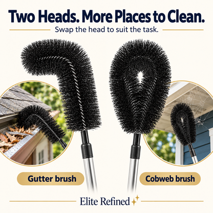 Adjustable Gutter Cleaning Wand & Brush Tool