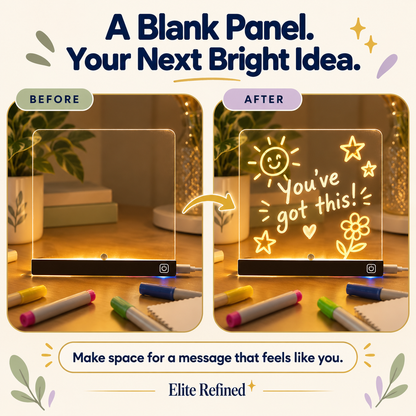 LED Light-Up Drawing Board for Kids — Reusable Glow Art