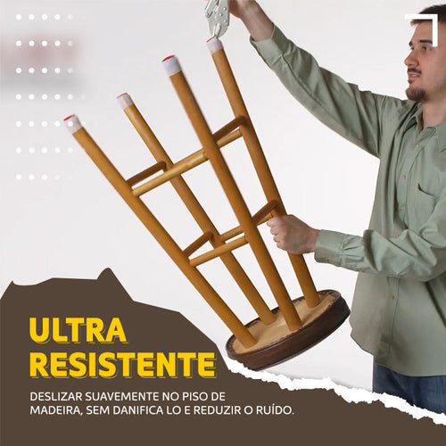 Protetor de Pé de Cadeira em Silicone | Kit com 16 Peças