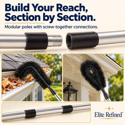 Adjustable Gutter Cleaning Wand & Brush Tool