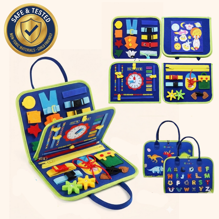 Elite Montessori Busy Board — Sensory & Fine Motor Learning Toy for Toddlers
