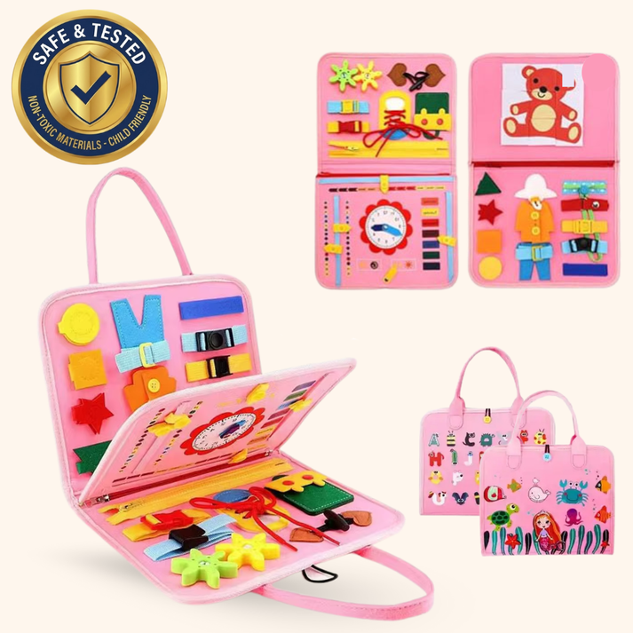 Elite Montessori Busy Board — Sensory & Fine Motor Learning Toy for Toddlers