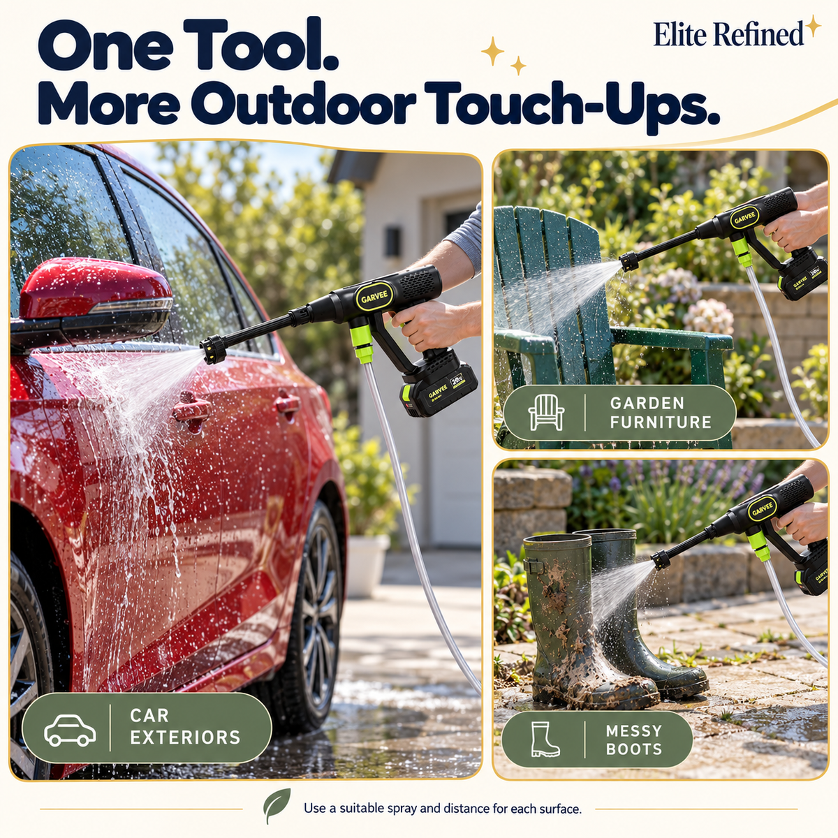 320 PSI Cordless Portable Pressure Washer — 20V Brushless