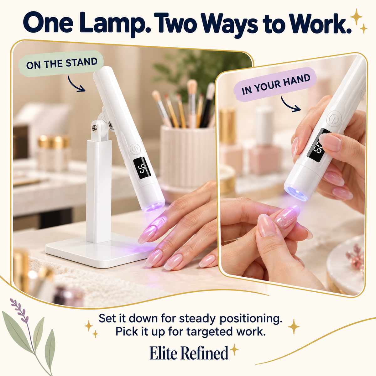 Mini UV LED Nail Lamp — Portable Gel Manicure Curing Light