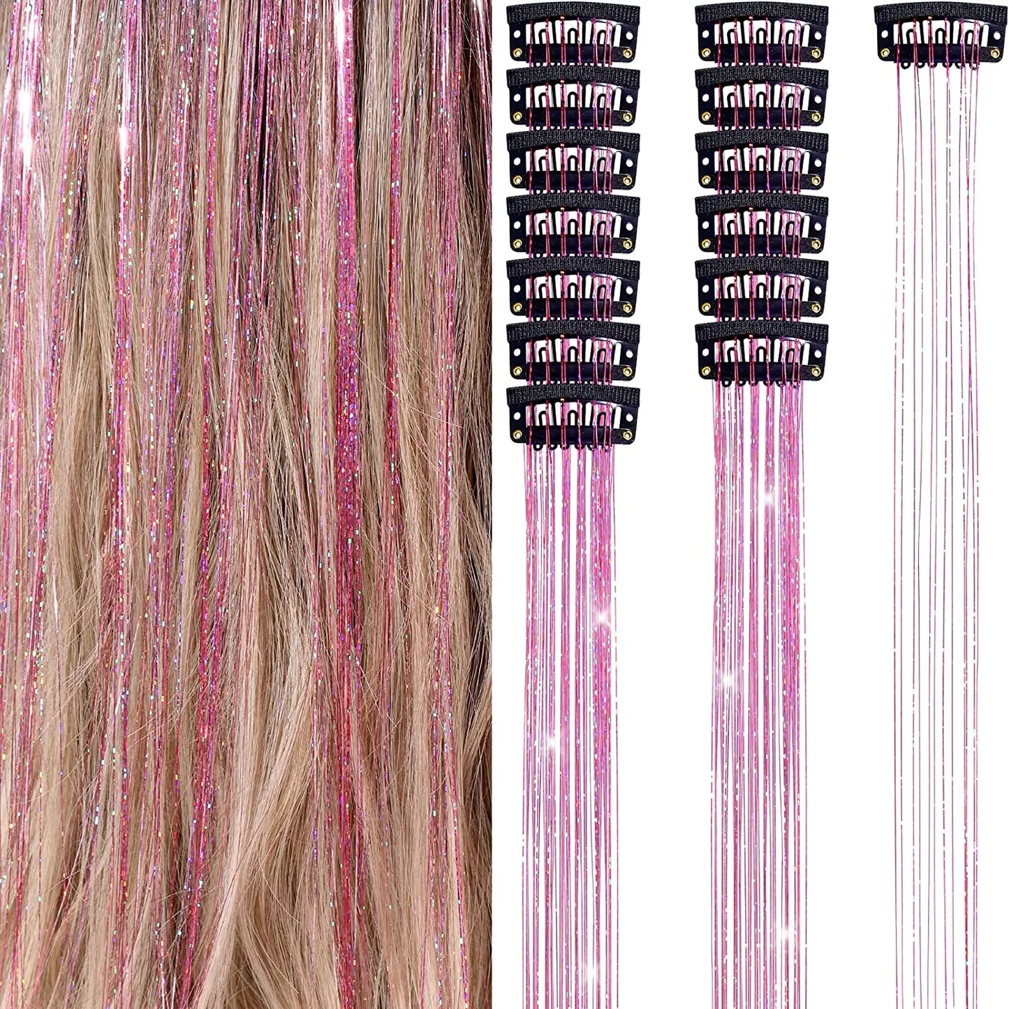 Hair Tinsel Clip-In Kit
