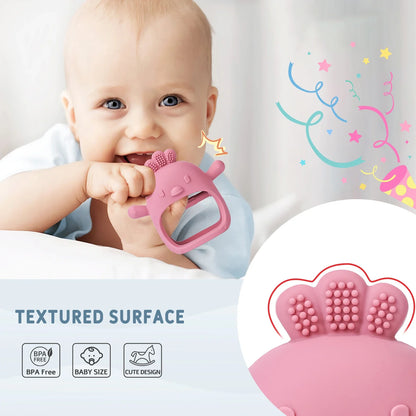 Elite Silicone Baby Teether Toy — Soft Food-Grade Teether for Infants