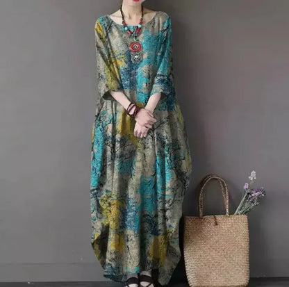 Sienna Printed Boho Maxi Dress