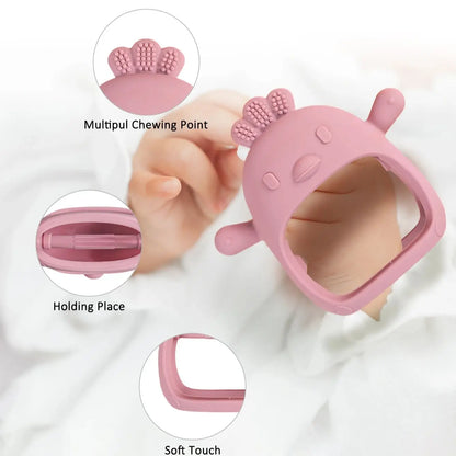 Elite Silicone Baby Teether Toy — Soft Food-Grade Teether for Infants