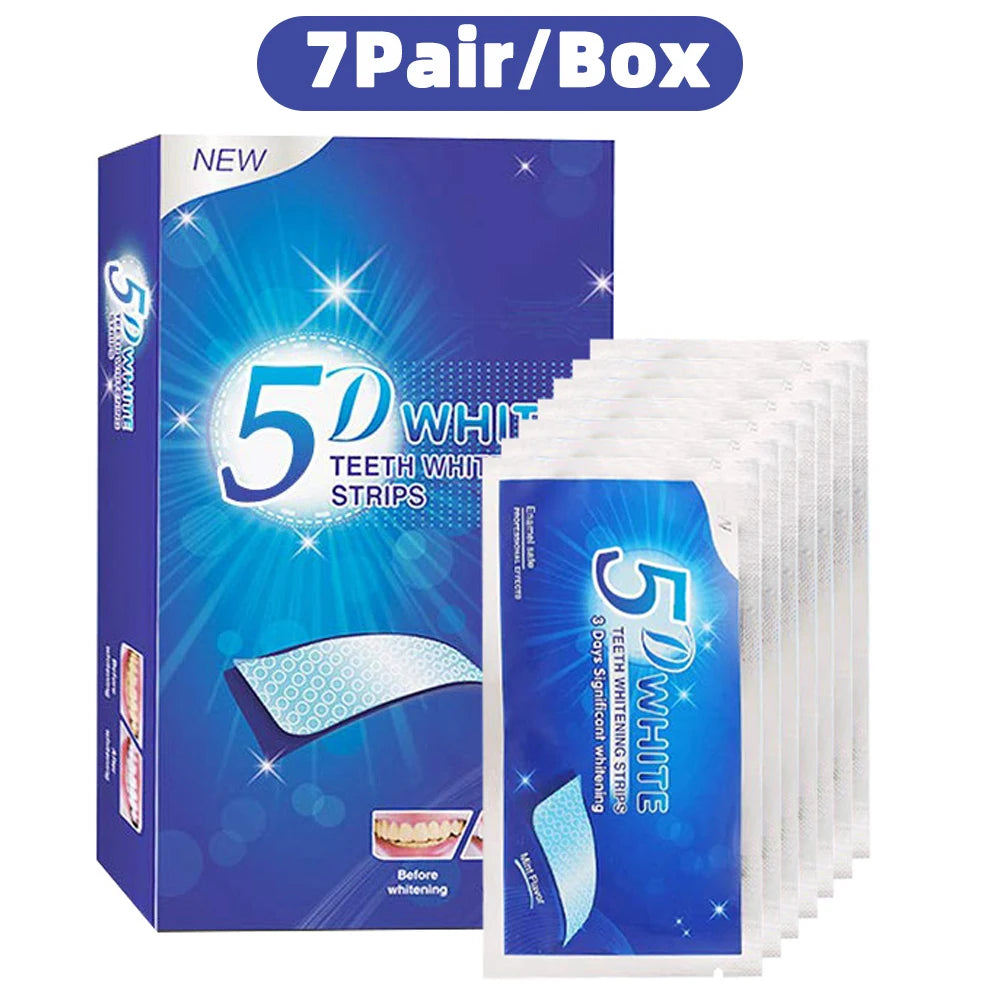 Elite 5DTeeth Whitening Strip 7/14/21/28 Pair