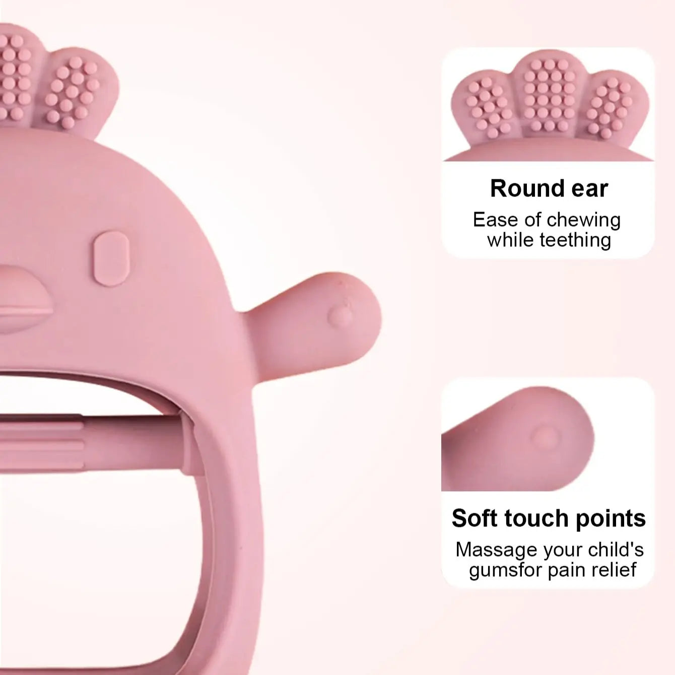 Elite Silicone Baby Teether Toy — Soft Food-Grade Teether for Infants