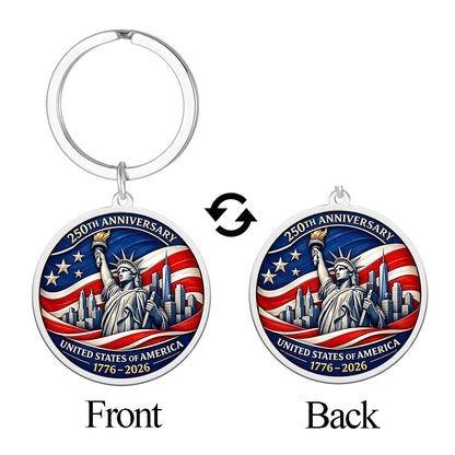 250th Anniversary USA Commemorative Keychain