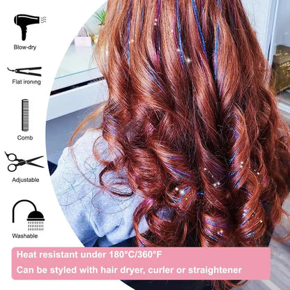 Hair Tinsel Clip-In Kit