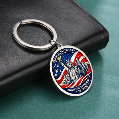 250th Anniversary USA Commemorative Keychain