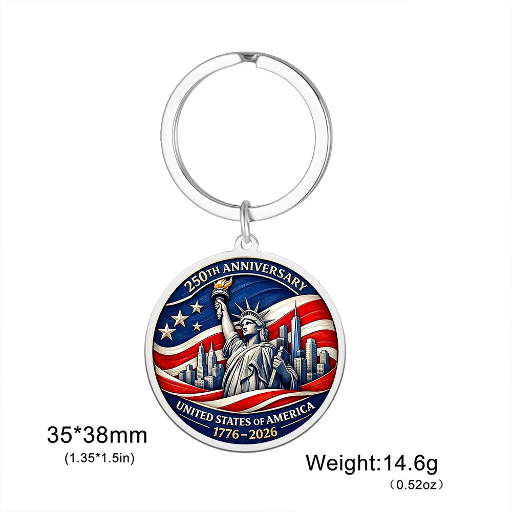 250th Anniversary USA Commemorative Keychain