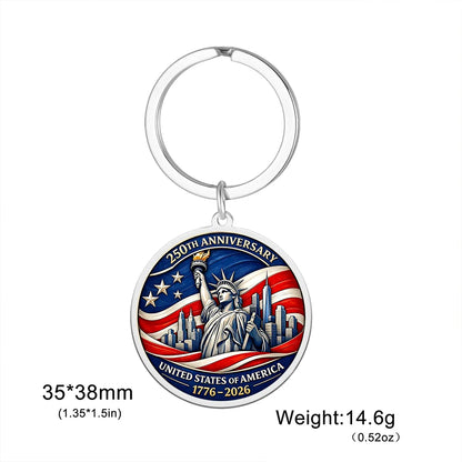 250th Anniversary USA Commemorative Keychain