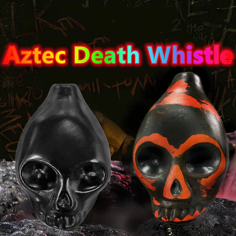 Ceramic Aztec Death Whistle