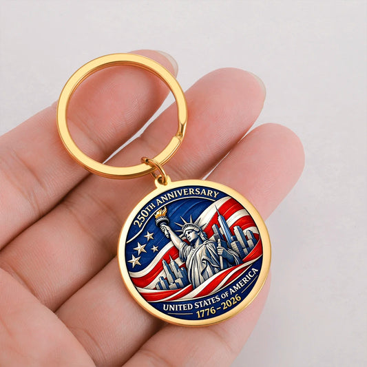 250th Anniversary USA Commemorative Keychain