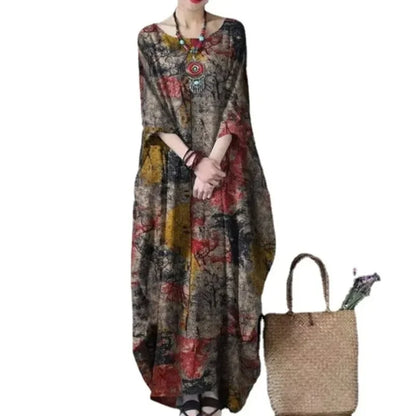 Sienna Printed Boho Maxi Dress