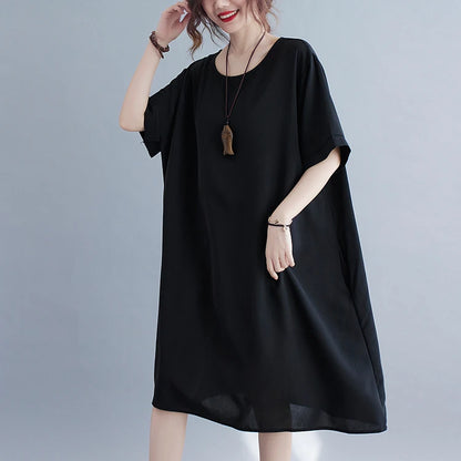 June Relaxed Cotton Midi Dress