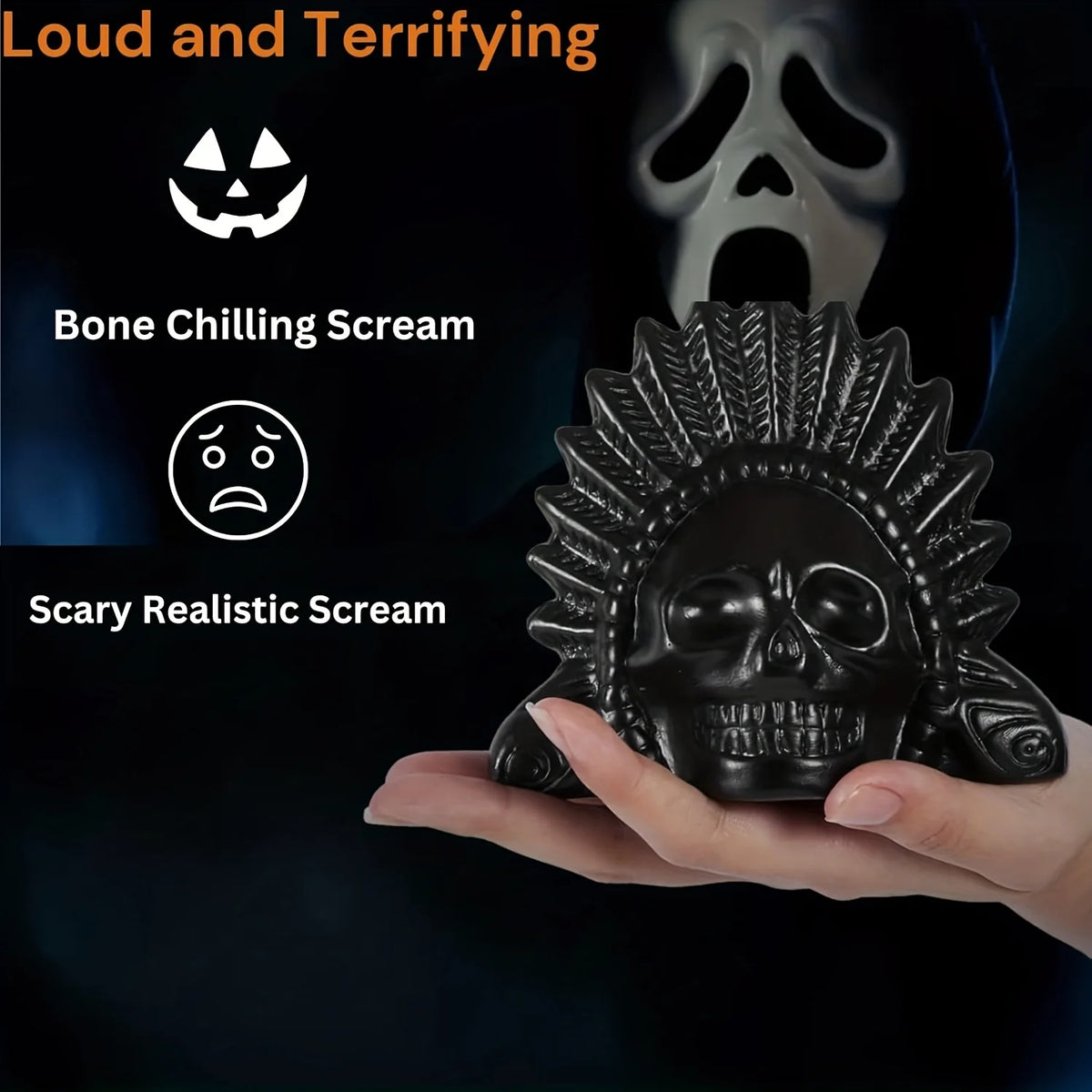 Ceramic Aztec Death Whistle