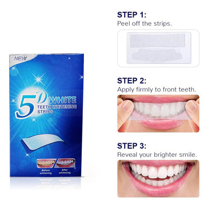 Elite 5DTeeth Whitening Strip 7/14/21/28 Pair