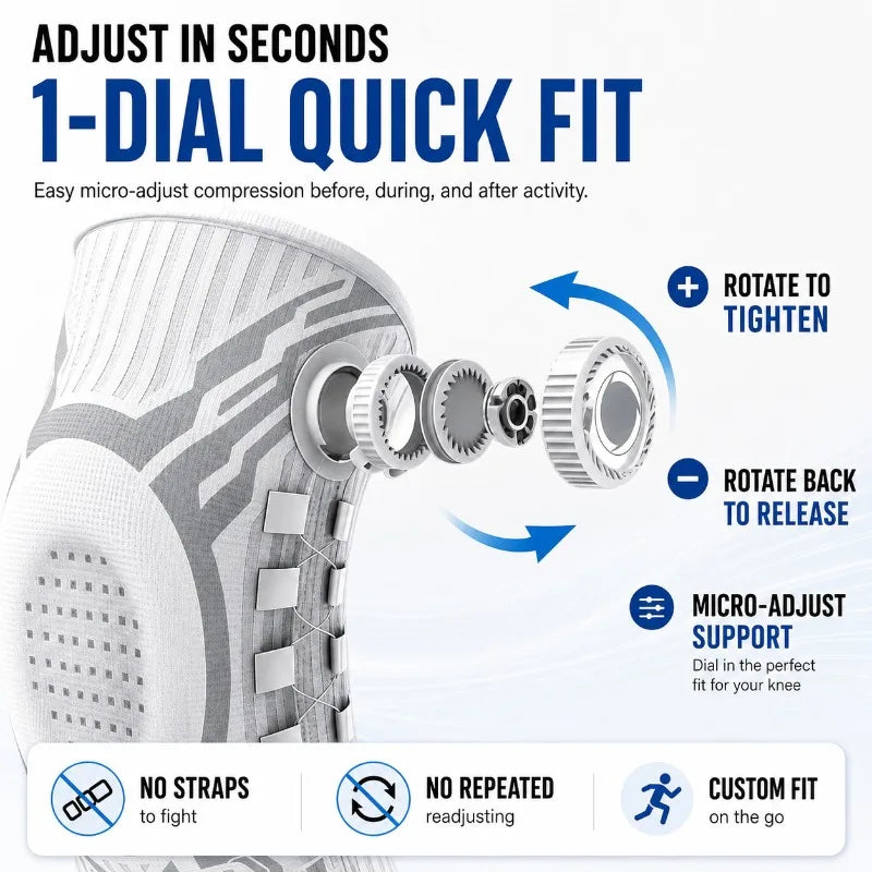 Smart Knee Brace — Micro-Dial Compression Support