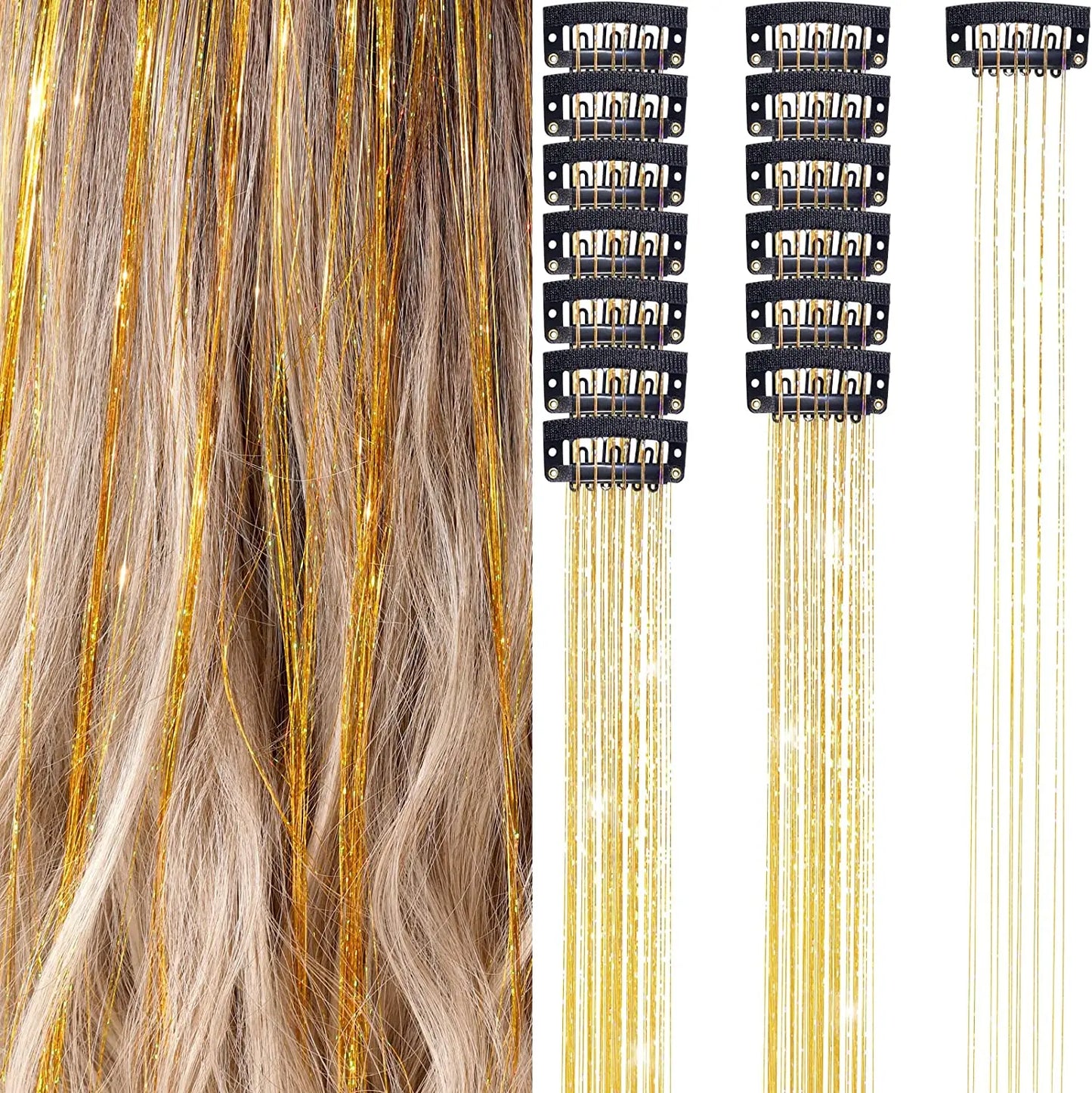 Hair Tinsel Clip-In Kit