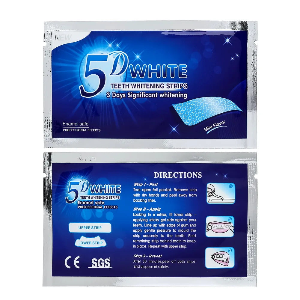 Elite 5DTeeth Whitening Strip 7/14/21/28 Pair