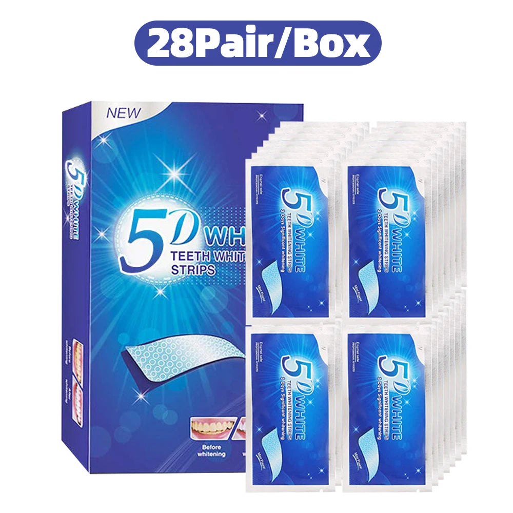 Elite 5DTeeth Whitening Strip 7/14/21/28 Pair