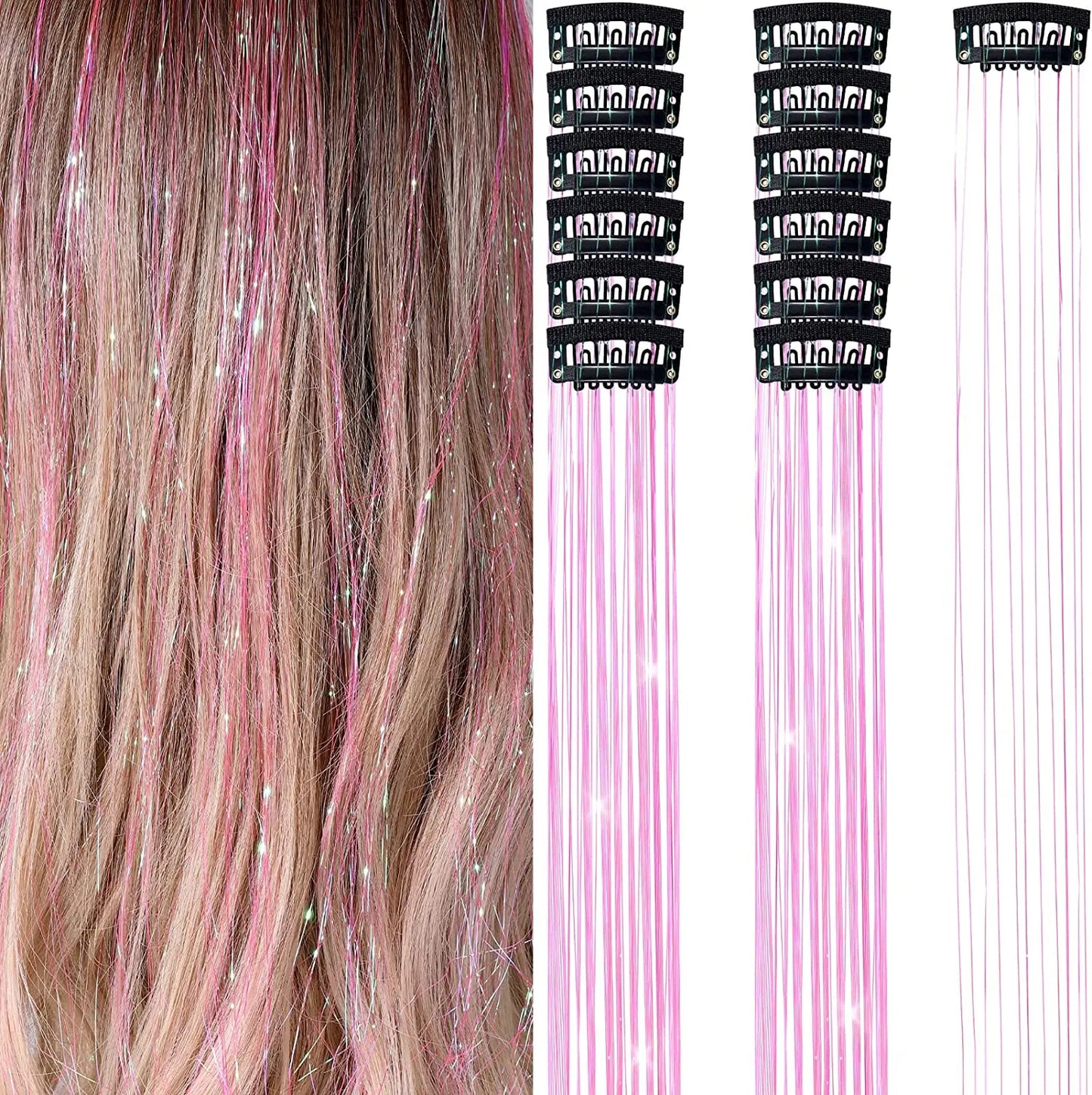 Hair Tinsel Clip-In Kit