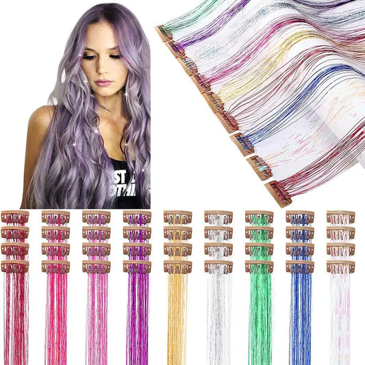 Hair Tinsel Clip-In Kit