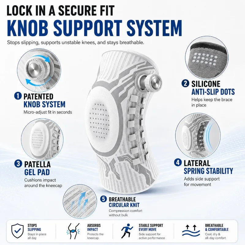 Smart Knee Brace — Micro-Dial Compression Support