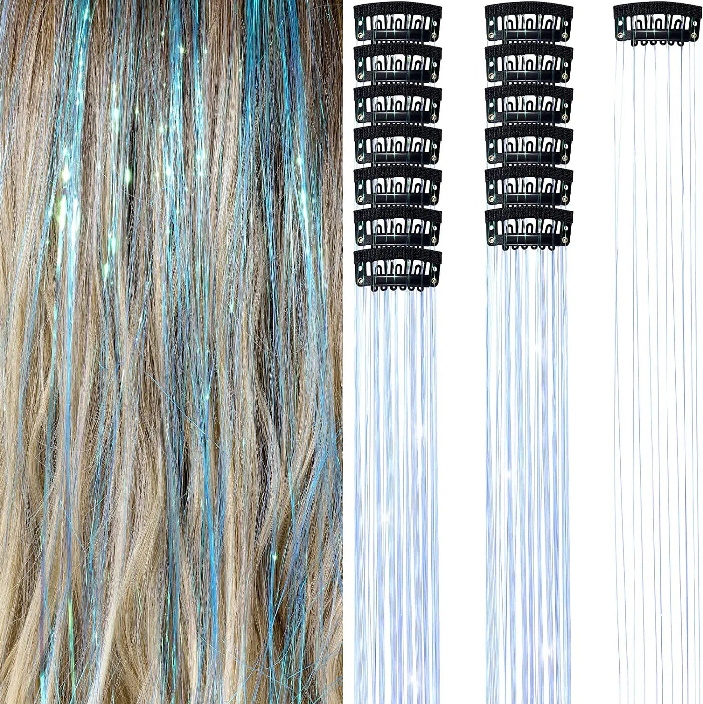 Hair Tinsel Clip-In Kit