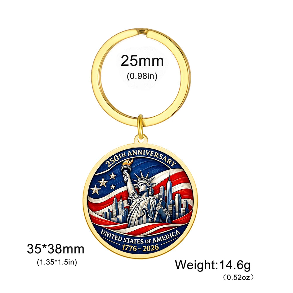 250th Anniversary USA Commemorative Keychain