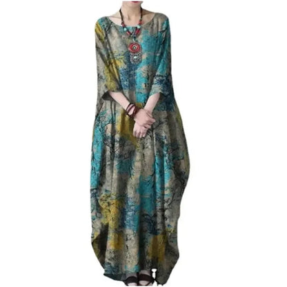 Sienna Printed Boho Maxi Dress
