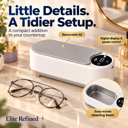 Portable Ultrasonic Jewelry & Eyeglasses Cleaner