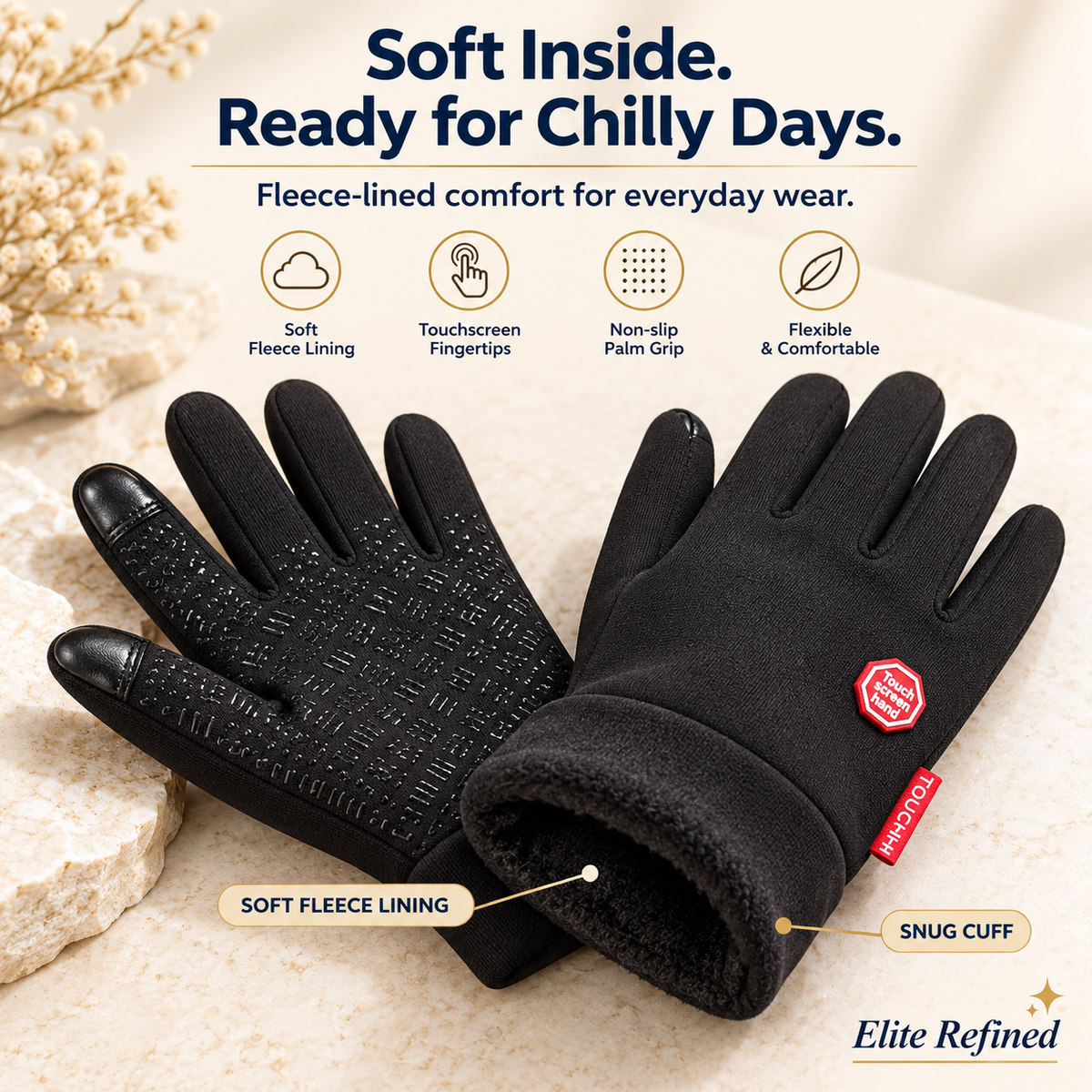 USB Heated Touchscreen Winter Gloves