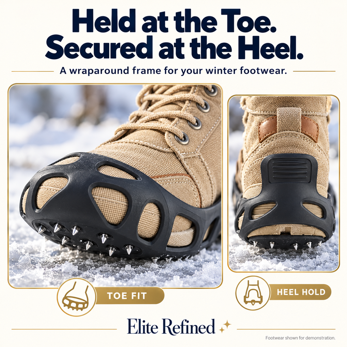 30-Tooth Snow & Ice Traction Shoe Cleats